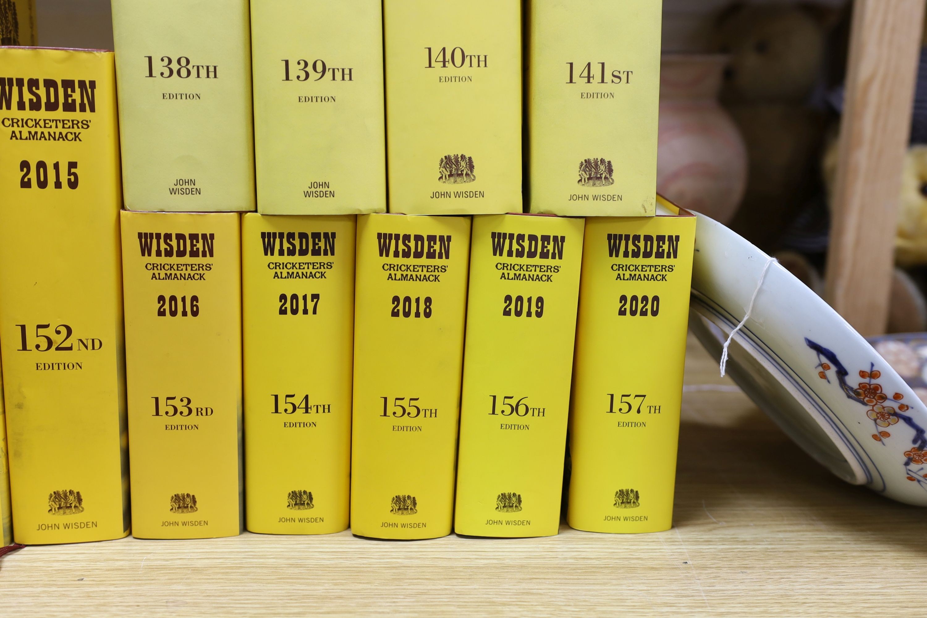 A run of cricket Wisden Almanacks, 1978-2020